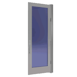 Mr. Glass Series MG-3000 Impact Full View Single Wing Door