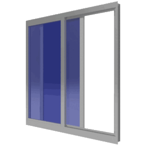 Mr. Glass Series MG-350 (HR) Horizontal Roller Impact Full View Windows