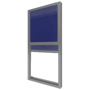 Mr. Glass Series MG-350 Single Hung Full View Impact Windows